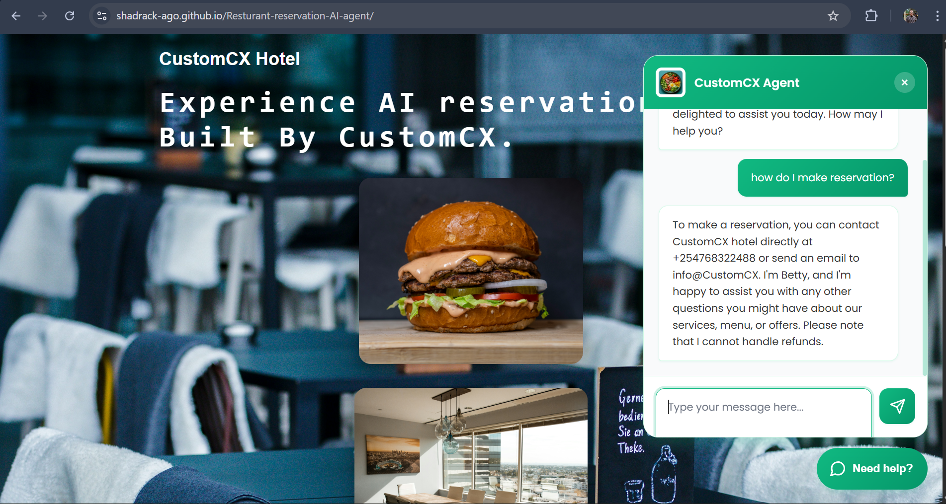 Website AI Chat Widget